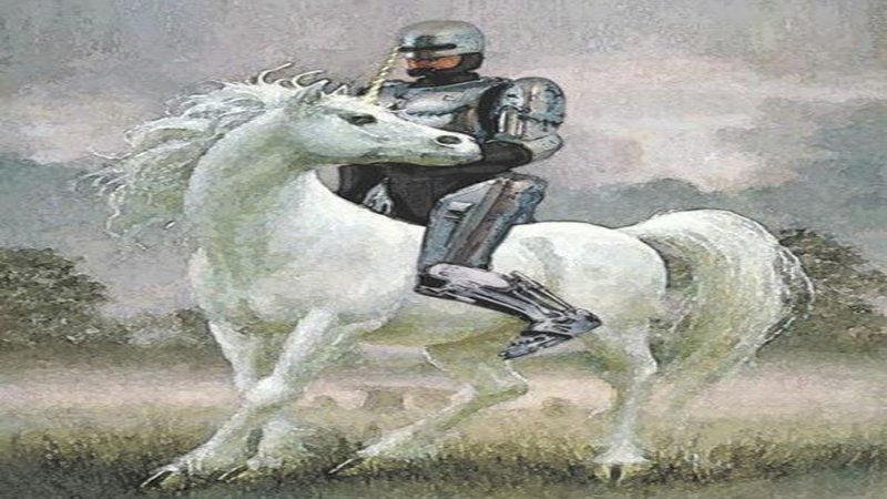 Robocop On A Unicorn