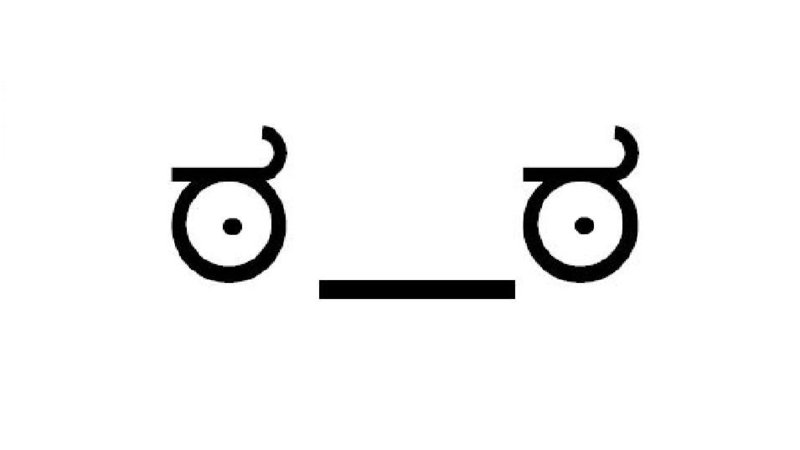ಠ_ಠ Look of Disapproval text emoji
