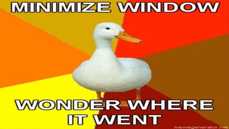 Technologically Impaired Duck