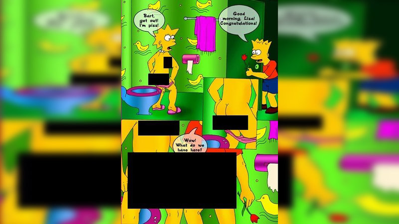 Bart, Get Out! I'm Piss! comic and meme.