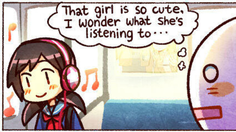 That Girl Is So Cute, I Wonder What She's Listening To...