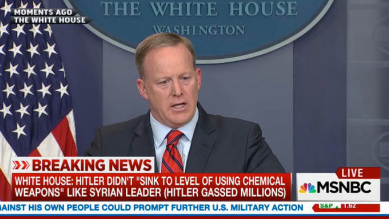 Sean Spicer Hitler Gaffe