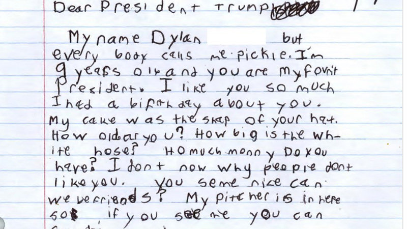 Donald Trump's Letter From Pickle