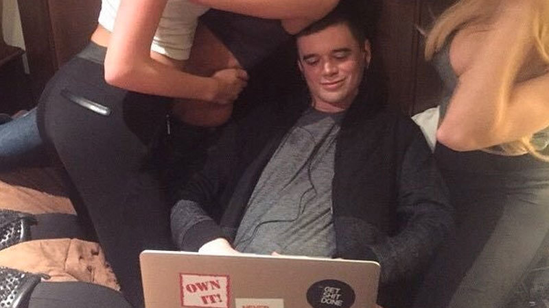 Man Distracted By Laptop Know Your Meme