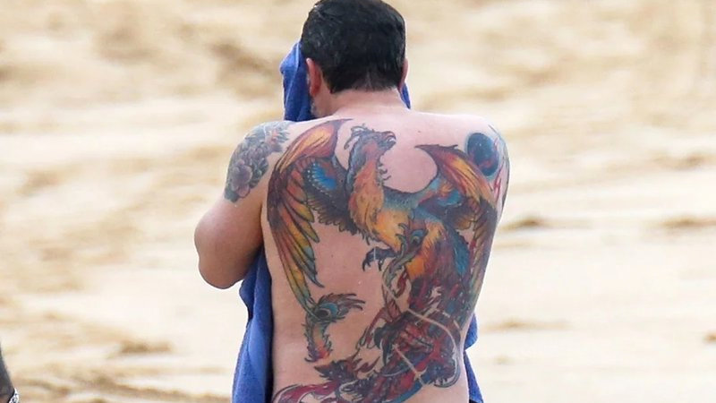 Ben Affleck's Back Tattoo