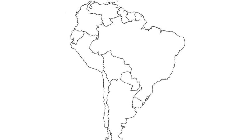 Map of South America