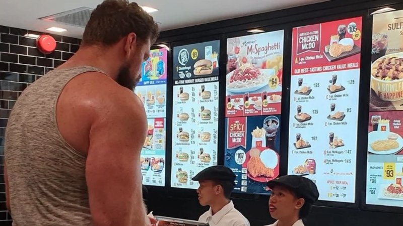 Big Guy Ordering at McDonald's