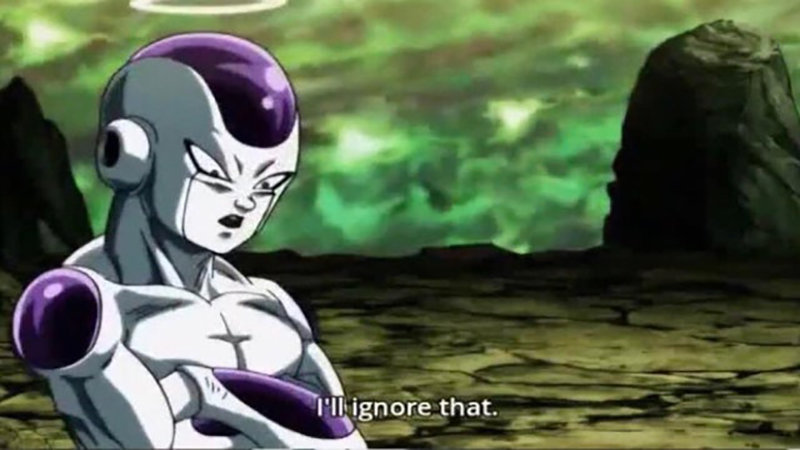 Frieza I'll Ignore That meme template from Dragon Ball Super