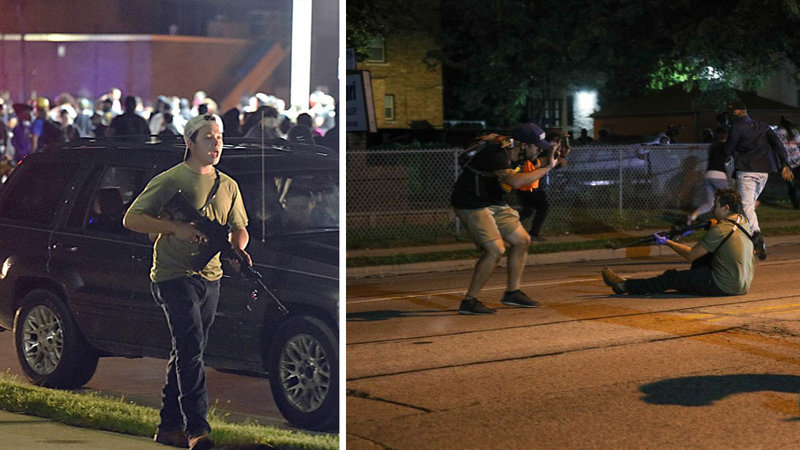 Scenes from the Kyle Rittenhouse Shooting in Kenosha, Wisconsin during the 2020 Jacob Blake Protests.