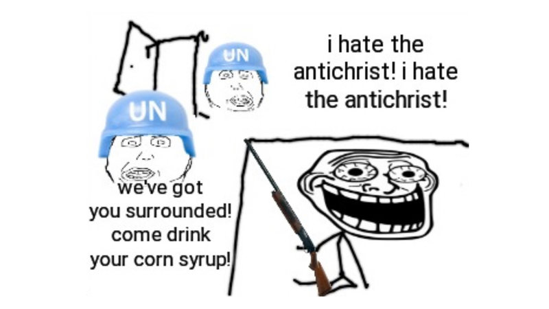 I Hate the Antichrist meme example.