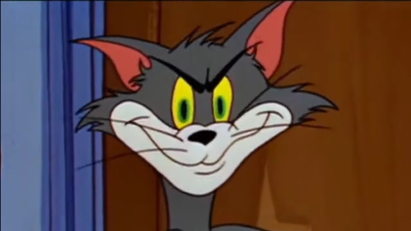 Invisible Tom With Vanishing Cream meme from Tom and Jerry.