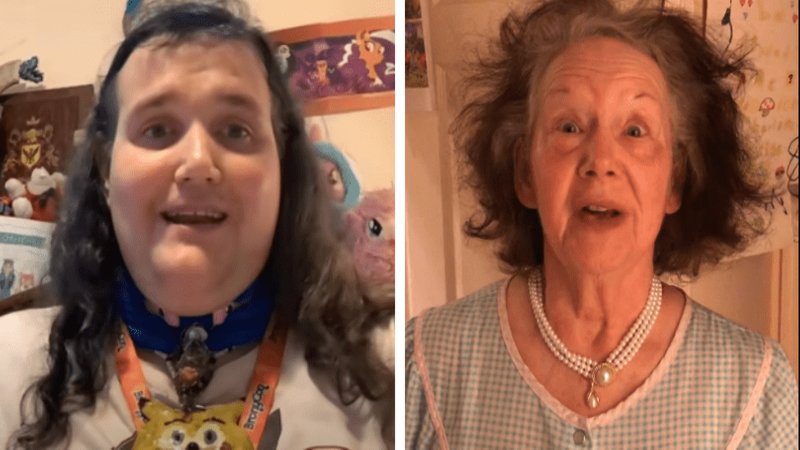 Chris-Chan and their mother Barbara.