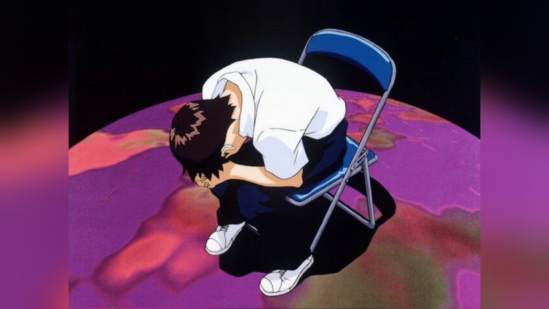 Shinji in a Chair