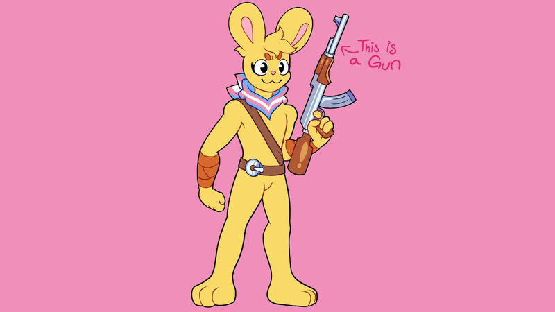 Spronkus Kronkus yellow rabbit character and mascot for the r/193 subreddit.