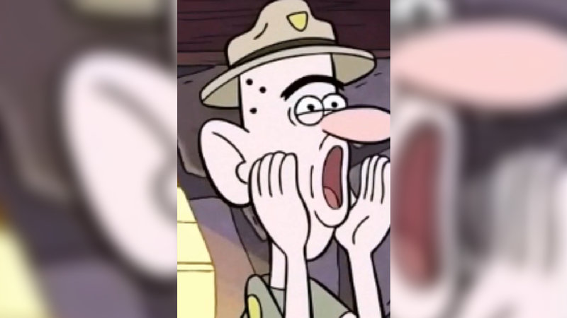 City boys meme depicting deputy durland yelling from gravity falls.