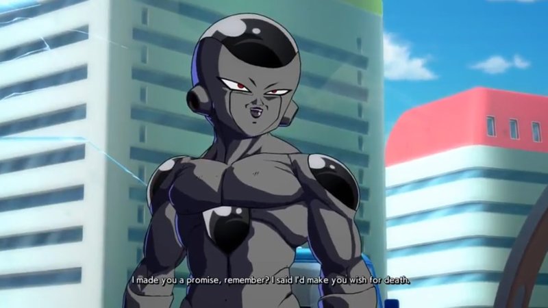 Black frieza character from dragon ball super.