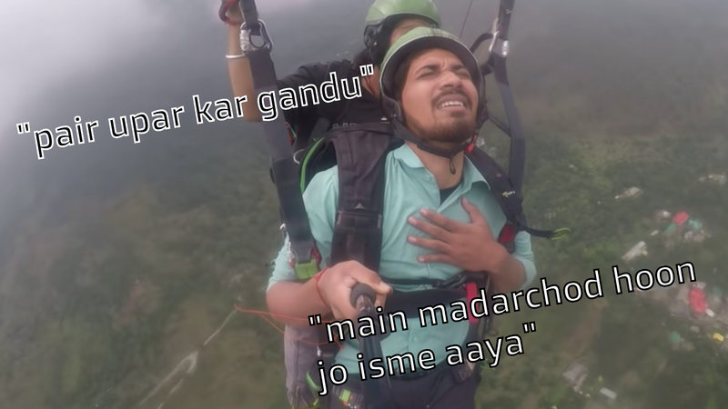 Indian Paragliding Guy viral video.