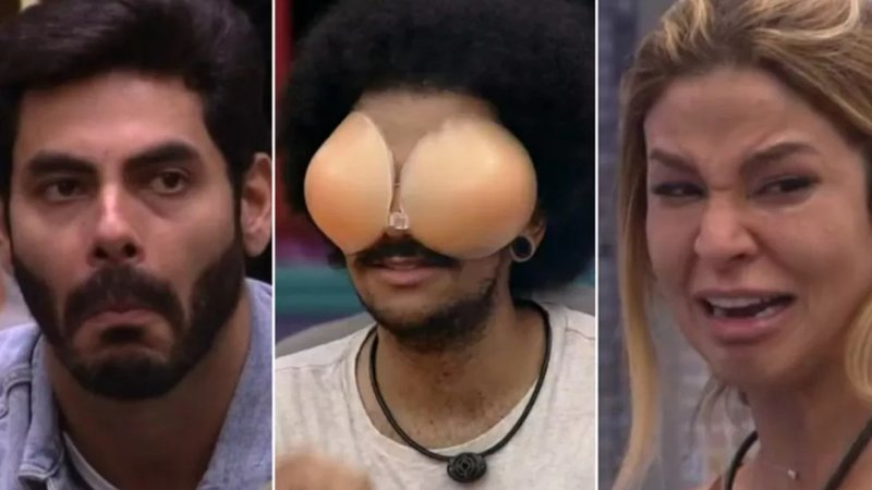 Three images from Big Brother Brazil