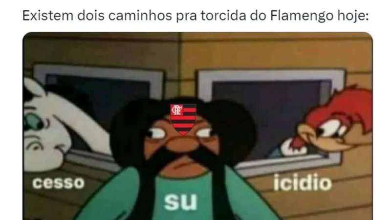 Meme about the Flamengo vs Al Hilal match.