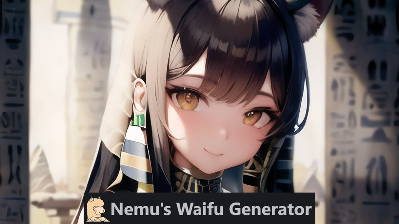 Nemu Waifu Generator example.