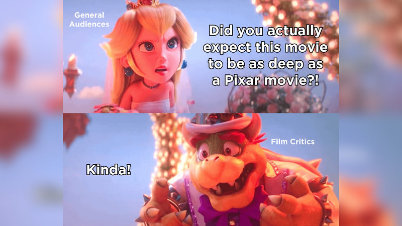 Peach Did You Actually Expect X / Bowser Kinda meme format from the Mario movie.