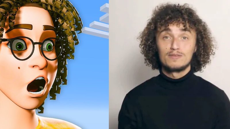 Kwebbelkop AI Controversy depicting an image of the AI avatar and a photo of youtuber Kwebbelkop.