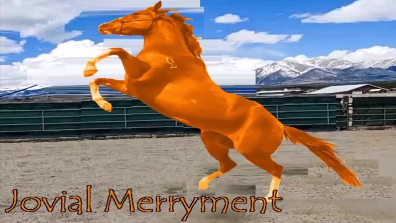 Jovial Merryment / Orange Horse Jovial Merryment / Orange Horse meme example.
