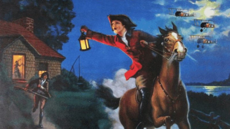How I Feel After Telling Everyone X / The British Are Coming "Midnight Ride of Paul Revere" painting by Edward Mason Eggleston.