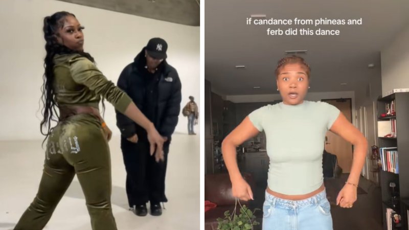 Wax-A-Million Ain’t Got No Panties On Dance Challenge image examples from tiktok.