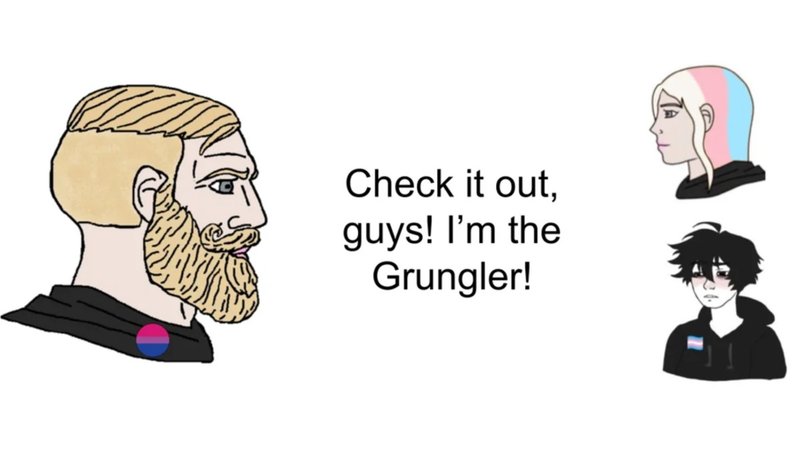 Grungler Grungler slang term meme example.