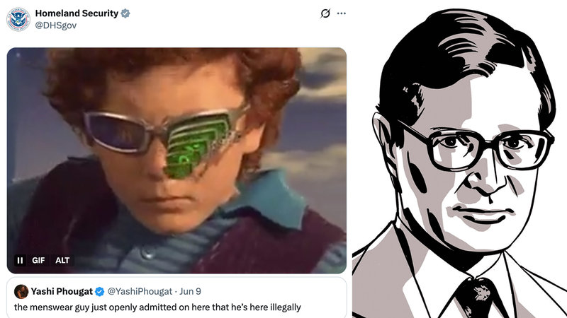 Homeland Security and J.D. Vance's Menswear Guy Deportation Tweets Homeland Security and JD Vance Menswear Guy Deportation Tweets image examples.
