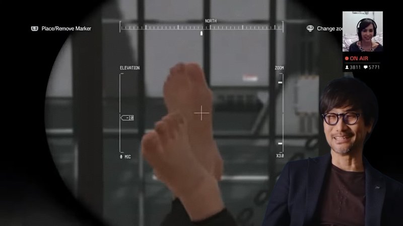 Hideo Kojima Feet Scans / Foot Fetish image examples.