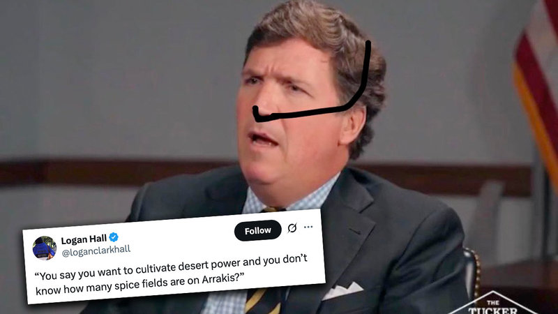 Tucker Carlson Asking "How Many People Live In Iran?" Tucker Carlson Asking How Many People Live In Iran? meme and image example.