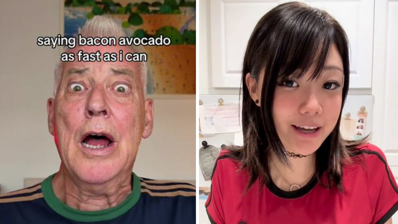 Bacon Avocado trend on TikTok image examples.