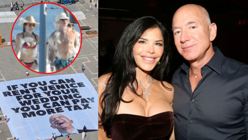 Jeff Bezos And Lauren Sánchez's Venice Wedding image examples.