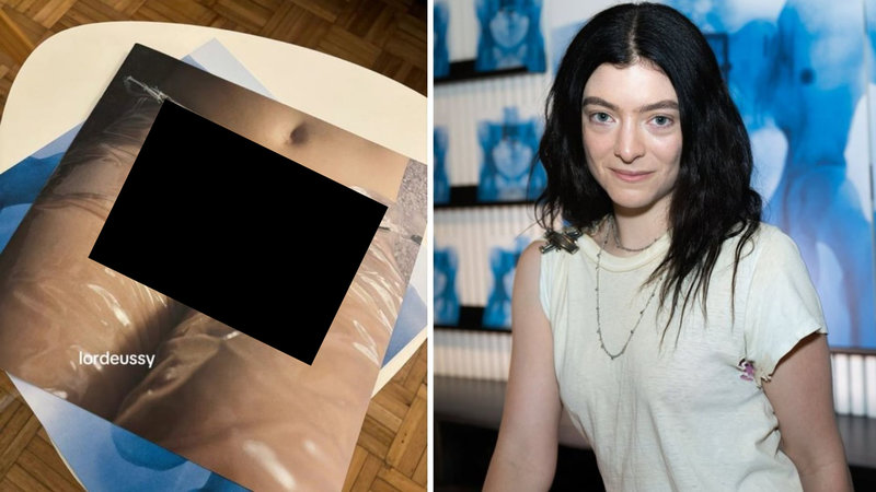 Lordussy Lorde's "Virgin" Vinyl insert cover picture.