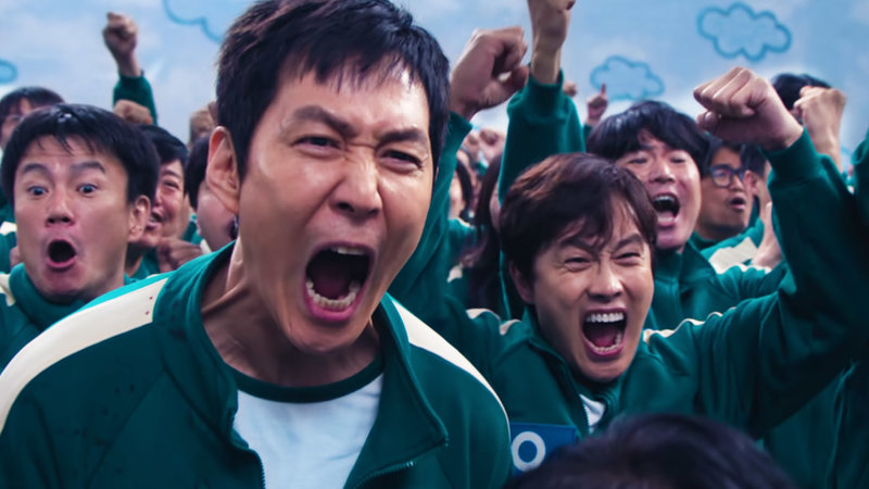 Squid Game Celebration meme.