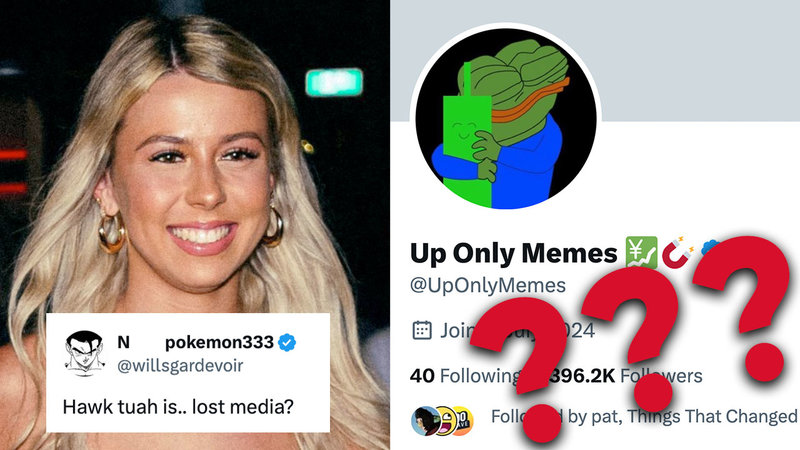 Hawk Tuah Twitter / X Account Sale image examples.
