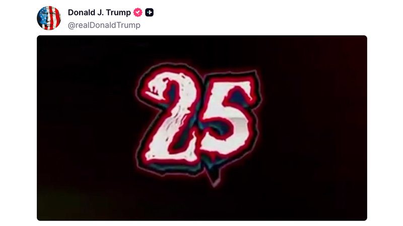 Donald Trump "Top 25 Respect Moments" Truth Social Post Donald Trump Top 25 Respect Moments Truth Social Post image example.