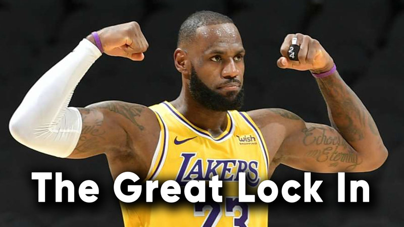 The Great Lock In 2025 meme and image example depicting Lebron James.