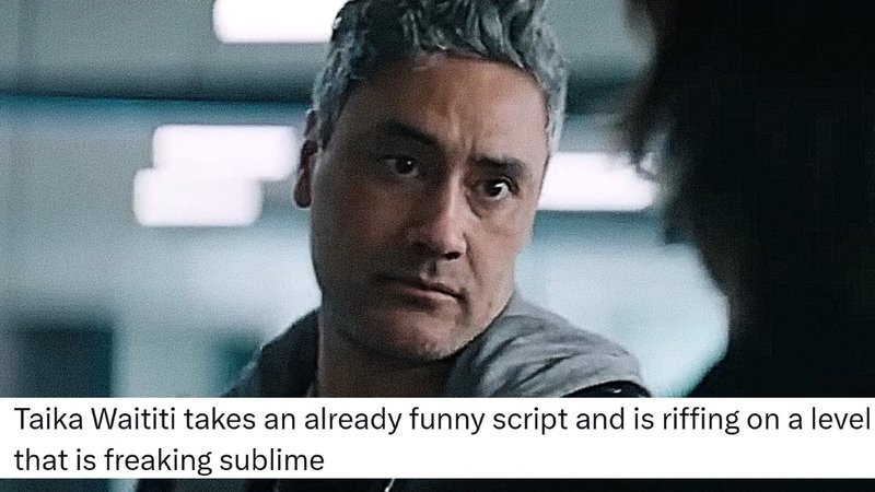 Taika Waititi Is Riffing On a Level That Is Freaking Sublime meme and image example.