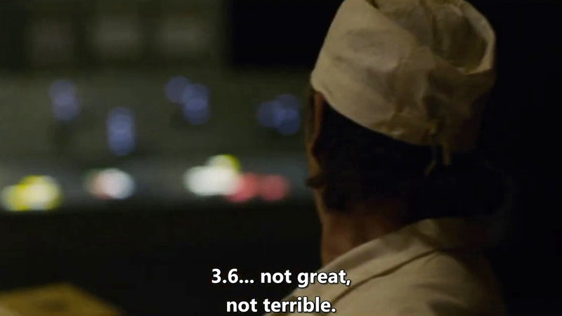 3.6 Roentgen Not Great Not Terrible meme from the Chernobyl TV show.