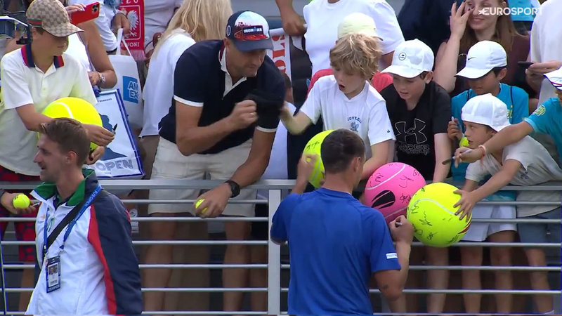 Polish CEO Piotr Szczerek US Open Hat Snatching Incident image example.
