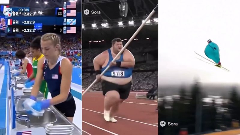 Sora 2 AI Olympic Games ai video examples.