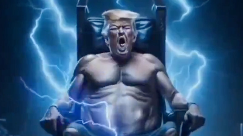 Donald Trump Electric Chair meme.