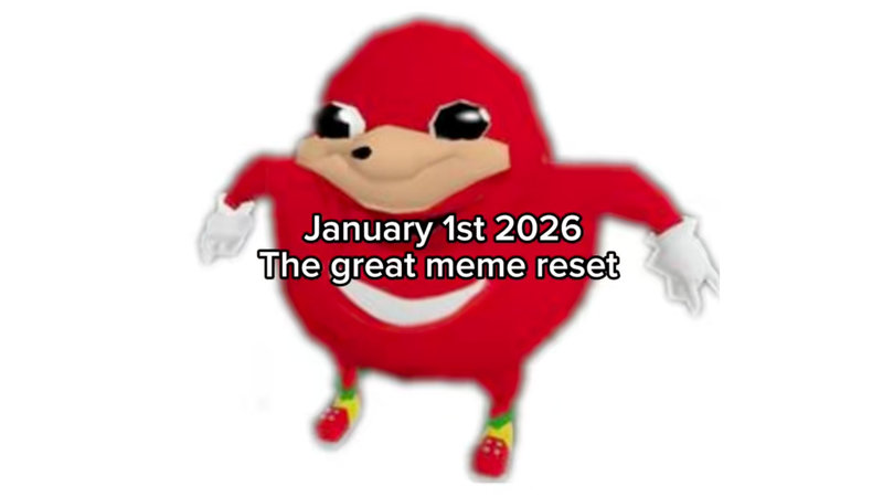 The Great Meme Reset of 2026 Meme Reset 2026 meme example.