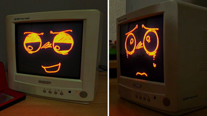 Radon Twitter meme depicting a computer or TV with a face.