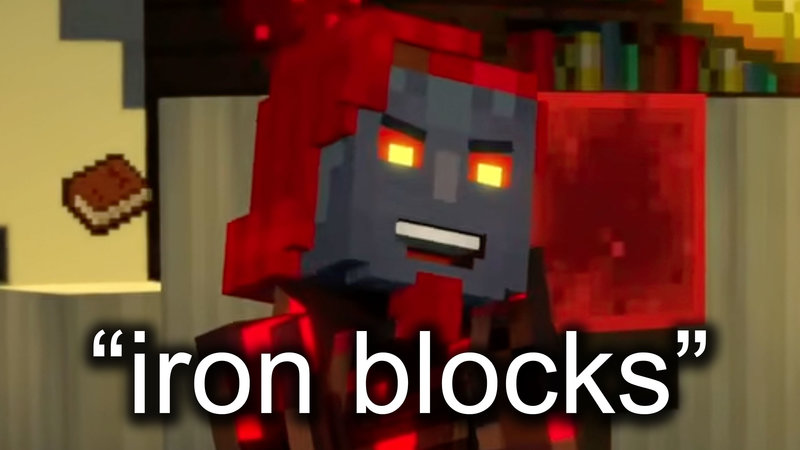 I Need Iron Blocks meme.