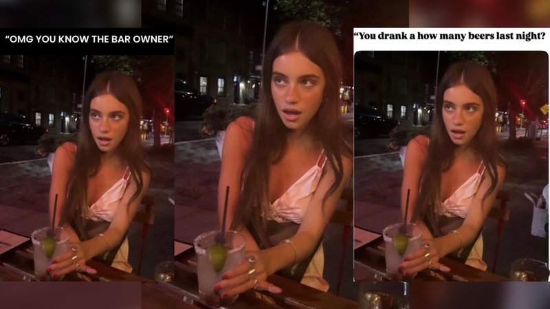 Brooke Flecca Surprised With Margarita meme examples using an image of Bdgrlbklyn (Brooke Flecca) drinking a margarita.