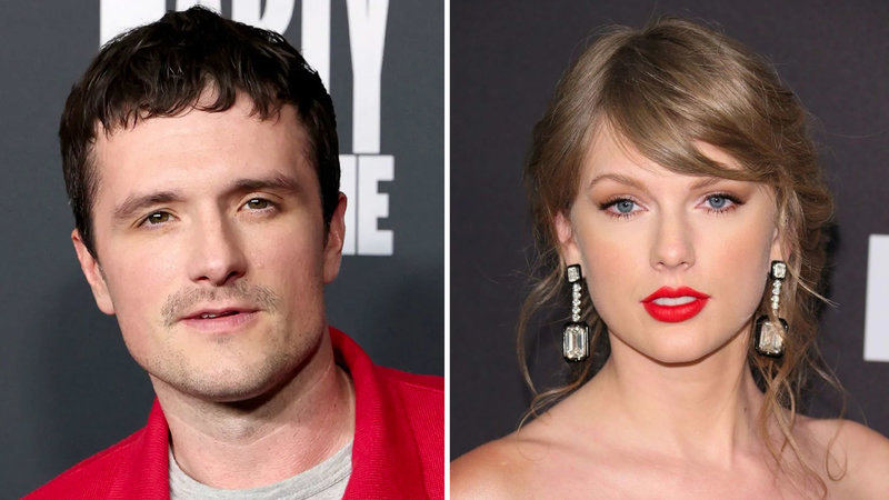 Josh Hutcherson Taylor Swift Comments Backlash depicting images of the two celebrities.